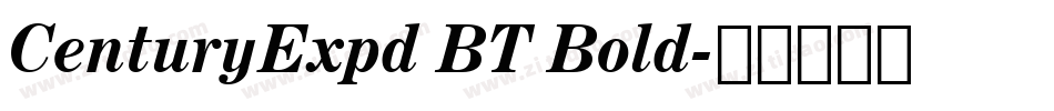 CenturyExpd BT Bold字体转换